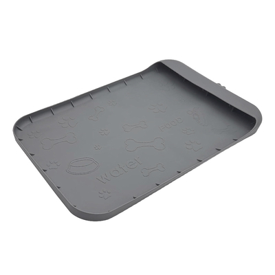 Dog Food Mat Silicone Dog Mats With Pocket For Catches Spill And Residue