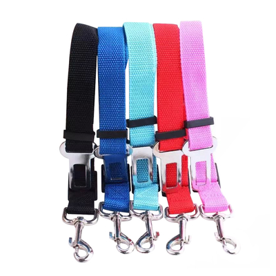Multi Color Durable Adjustable Dog Seat Belts For Cars Dog Accessories Car Seat Belt