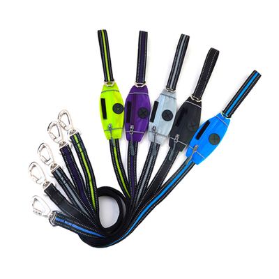 Dog Leash With Built In Waste Bag Dispenser Comfortable Durable Design