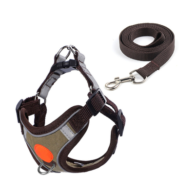 Reflective Custom Logo Dog Harness Leash Set For Small Medium Dogs