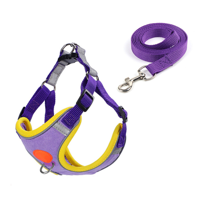 Reflective Custom Logo Dog Harness Leash Set For Small Medium Dogs