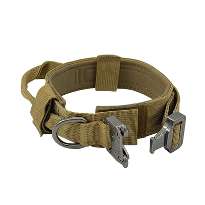 Nylon Tactical Dog Training Collar With Heavy Duty Metal Buckle