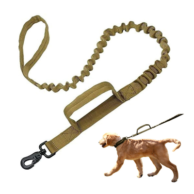Two Handle Training Dog Leash For Medium And Large Dogs Custom Nylon Tactical Dog Leash