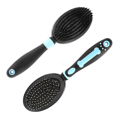 Double Sided Dog Massage Brush Pin Bristle Grooming Brush For All Dogs