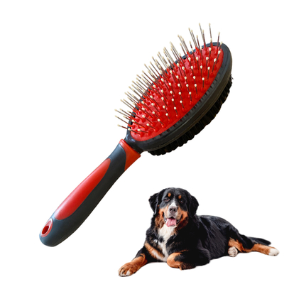 23.7 X 7cm Double Sided Dog Massage Hair Brush Pin Grooming Brush For Dogs