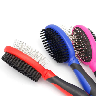 23.7 X 7cm Double Sided Dog Massage Hair Brush Pin Grooming Brush For Dogs