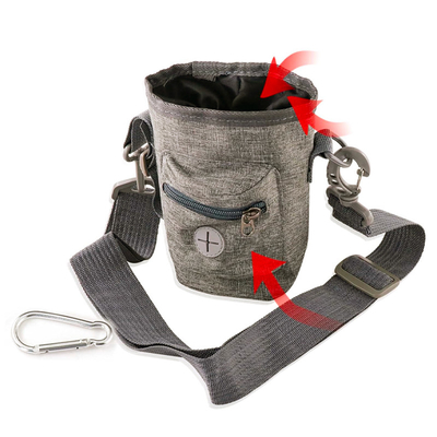 Dog Training Treat Pouch With Poop Bag Dispenser For Walking