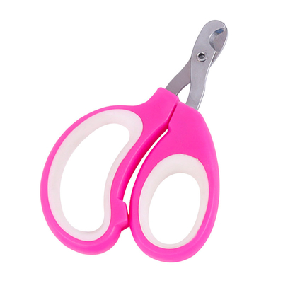 Cat Nail Clipper With Non Slip Handle Custom Color Stainless Steel Cat Trimmer