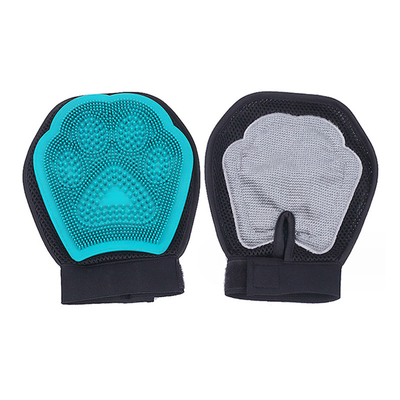 Pet Grooming Bath Glove Shower Double Sided Hair Remover Cleaning Gloves For Pets