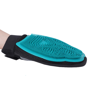 Pet Grooming Bath Glove Shower Double Sided Hair Remover Cleaning Gloves For Pets