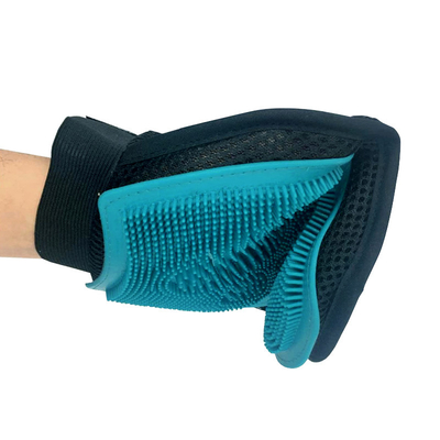 Pet Grooming Bath Glove Shower Double Sided Hair Remover Cleaning Gloves For Pets