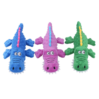 Plush Crocodile Squeaker Dog Toy With Sound Paper Airbag Relieves Anxiety