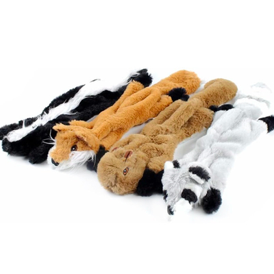No Stuffing Plush Dogs Chew Toy Durable Squeaky Dog Toys Puppy Chewing Toy