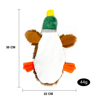 Stuffing Free Interactive Squeaky Puppy Wild Duck Dog Soft Plush Toys
