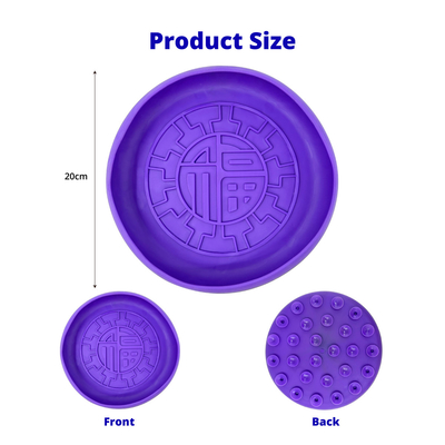 Calming Easy To Clean Silicone Lick Bowl For Dogs Cats Slow Feeding