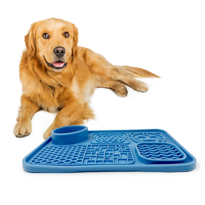 Silicone Dog Slow Feeding Mat Lick Mat For Dogs Cats With Suction Cups