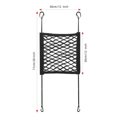 Dog Car Net Barrier Pet Barrier With Stretchable Storage Bag