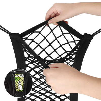 Dog Car Net Barrier Pet Barrier With Stretchable Storage Bag