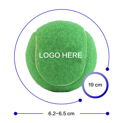 Custom Logo Squeaky Multi Color Dog Tennis Balls Bulk Chew and Throw Toys