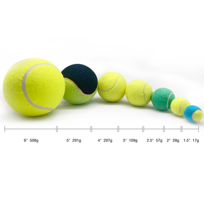 Custom Logo Squeaky Multi Color Dog Tennis Balls Bulk Chew and Throw Toys