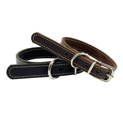 Premium Genuine Leather Dog Collar Durable Stylish Comfortable Fit