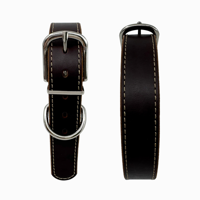 Premium Genuine Leather Dog Collar Durable Stylish Comfortable Fit