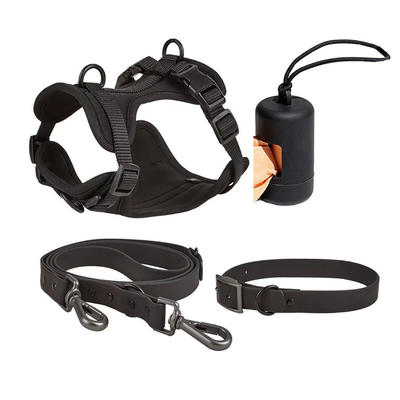 Dog Pet Harness Set PVC Material Dog Leash Comfortable Traction