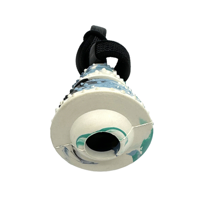 Rubber Pet Toy Cone Shape With Treat Slot Durable Chewable Promotes Oral Health