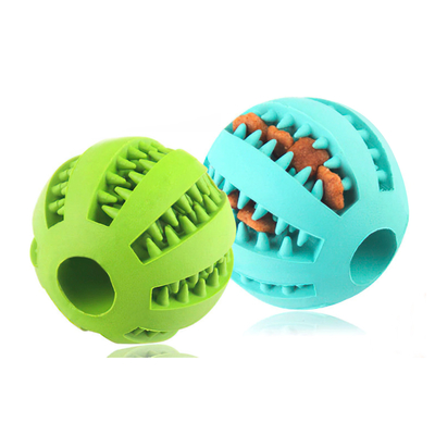 5cm 6cm 7cm Rubber Dog Toy Ball Durable Tough Non Toxic Chew Toy IQ Training Toy