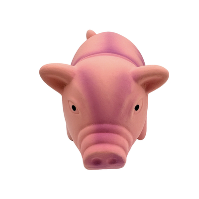 Cute Latex Pig Shape Dog Toy Durable Pet Toy For Chewing And Interactive Play