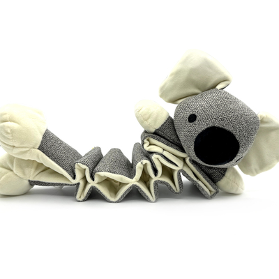 Stretchable Koala Dog Toy Plush Squeaky Toy With Crinkle Sound For Aggressive Chewers