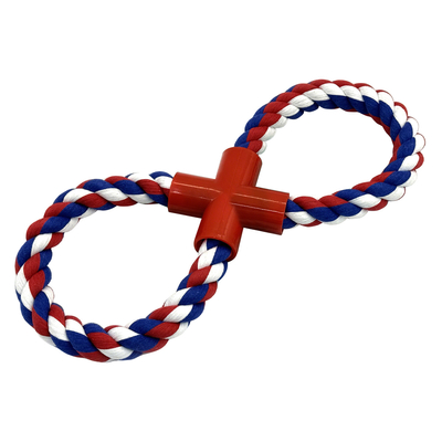Durable 8 Shaped Dog Rope Toy For Aggressive Chewers Teeth Cleaning Fun