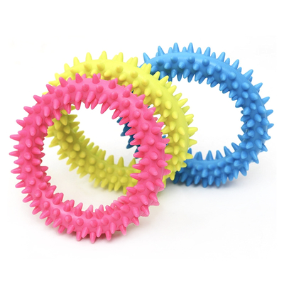 TPR Interactive Funny Dog Training Ring Chew Toy Play Toy Ring For Puppies