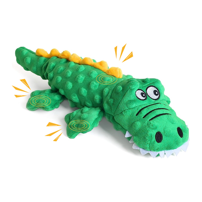 Plush Crocodile Squeaker Dog Toy With Sound Paper Airbag Relieves Anxiety
