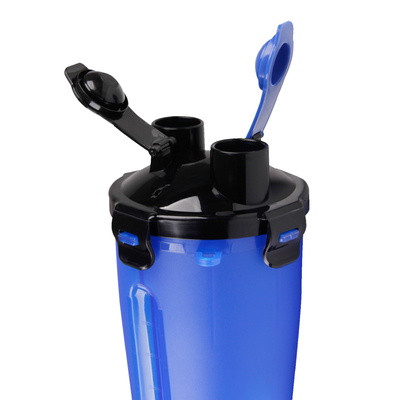 Portable Dog Travel Water Bottle With Food Container And Detachable Silicone Bowl
