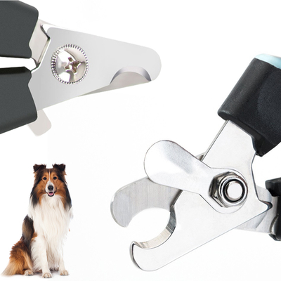 Stainless Steel Pet Nail Clipper With Safety Guard For Dogs Cats
