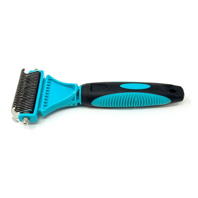 Pet Grooming Tool Dog Brush Double Sided Deshedding Tool Undercoat Rake 19 X 9cm