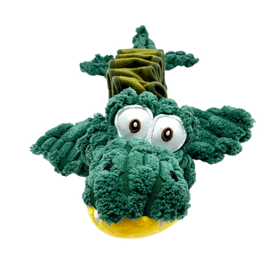Large Crocodile Plush Squeaky Dog Toy – Tough Chew, Tug Of War & Interactive Play