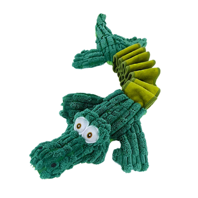 Large Crocodile Plush Squeaky Dog Toy – Tough Chew, Tug Of War & Interactive Play