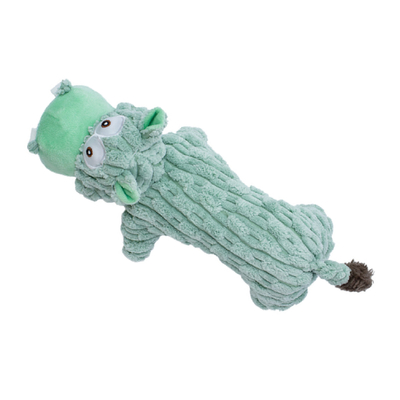 Green Hippo Plush Squeaky Dog Toy – Soft Chew, Tug & Play Toy For Small To Large Dogs