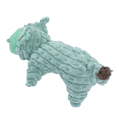 Green Hippo Plush Squeaky Dog Toy – Soft Chew, Tug & Play Toy For Small To Large Dogs