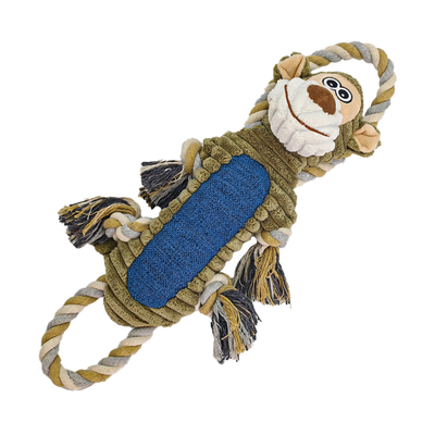 Funny Monkey Plush Squeaky Dog Toy – Soft Chew, Tug & Play For Small To Large Dogs
