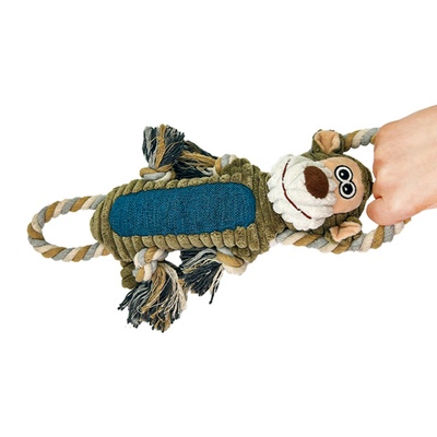 Funny Monkey Plush Squeaky Dog Toy – Soft Chew, Tug & Play For Small To Large Dogs