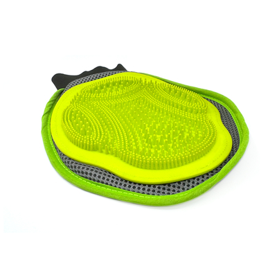 Pet Hair Remover Glove Grooming Deshedding Massage Bathing Mitt For Dogs Cats