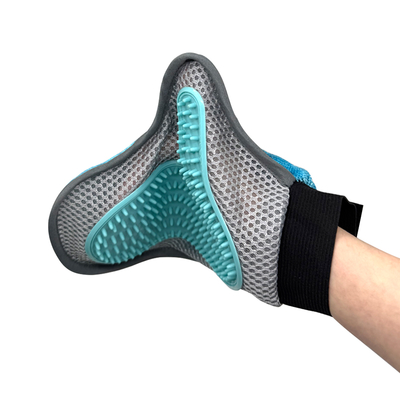 Pet Care Grooming Glove Removes Loose Hair Massages Shines For Dogs Cats