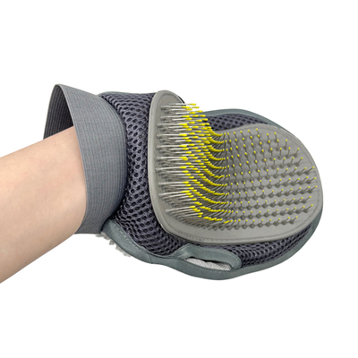 Pet Grooming Glove Double-Sided Deshedding Mitt For Dogs Cats Massage Hair Removal