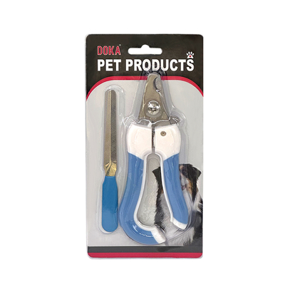 Pet Nail Clippers With Safety Guard Free File Dog Cat Trimmer Scissors