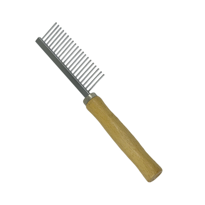 Pet Needle Comb Wooden Handle Dog Cat Grooming Brush Deshedding Flea Tool
