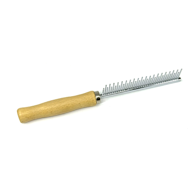 Pet Needle Comb 40PINS Double Row Wooden Handle Dog Cat Grooming Deshedding Brush