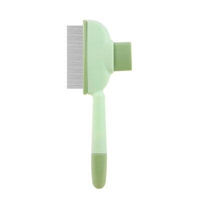 Pet Hair Removal Comb Flea Comb Self-cleaning With Release Button Easy Grooming For Cats Dogs.